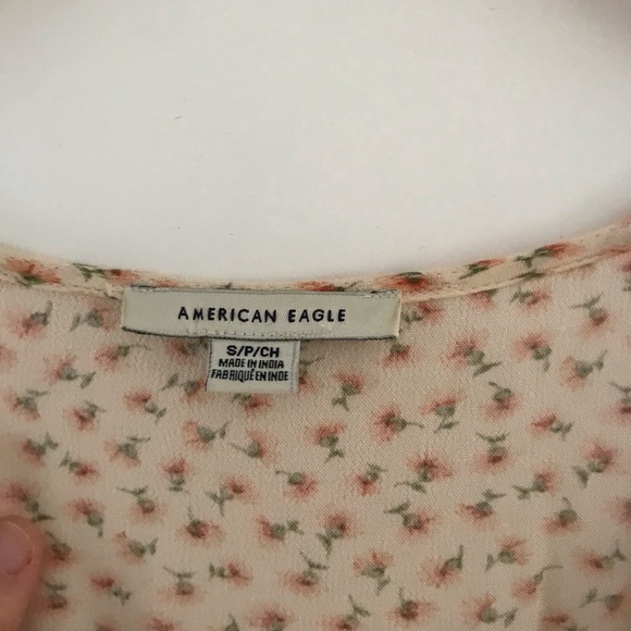 American Eagle Floral Ditsy Print Babydoll Dress - Picture 5 of 6